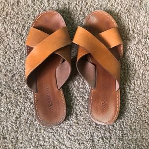 Madewell Cross Over Slip On Sandals